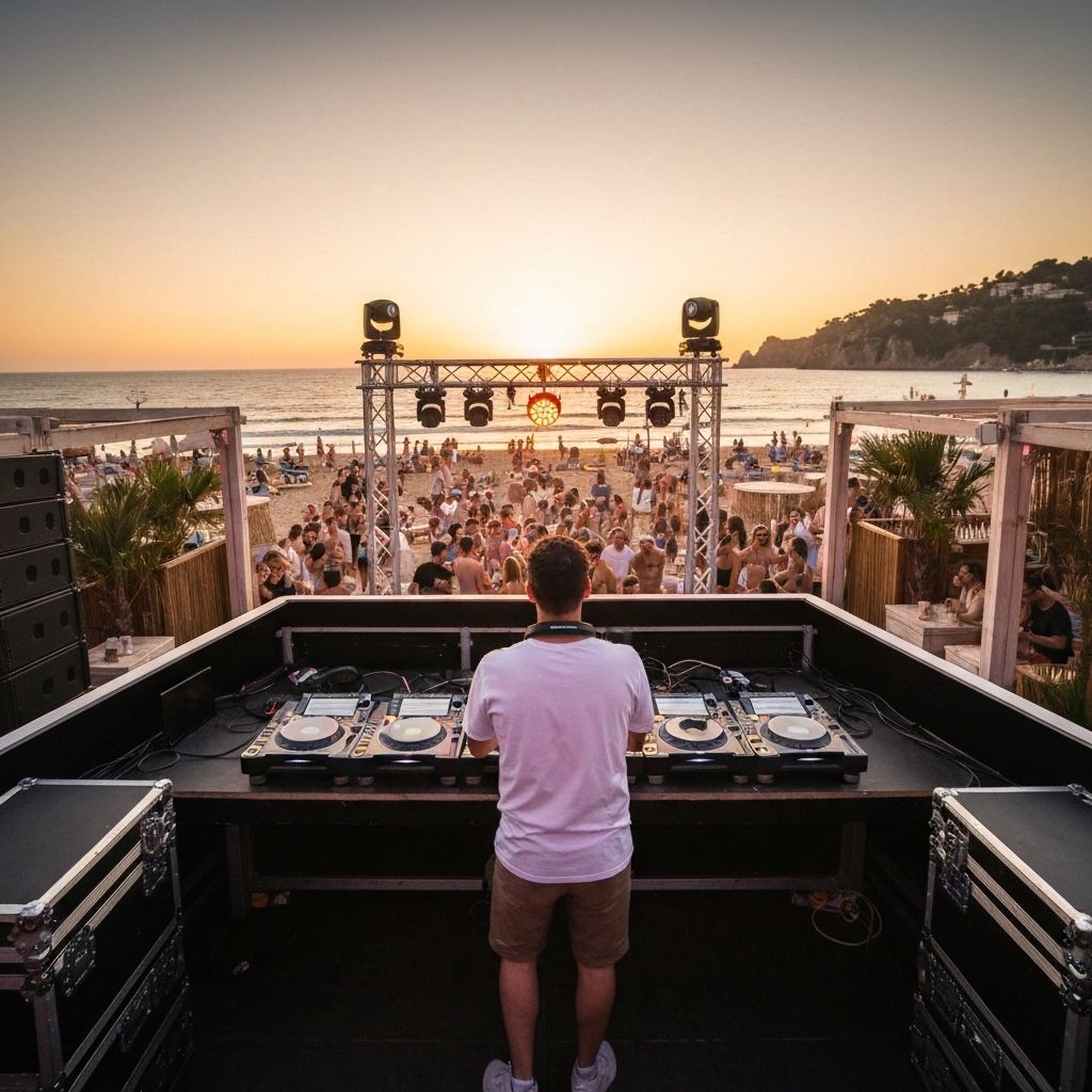 DJ ADRII actuando en Barcelona: escena y club culture locales.