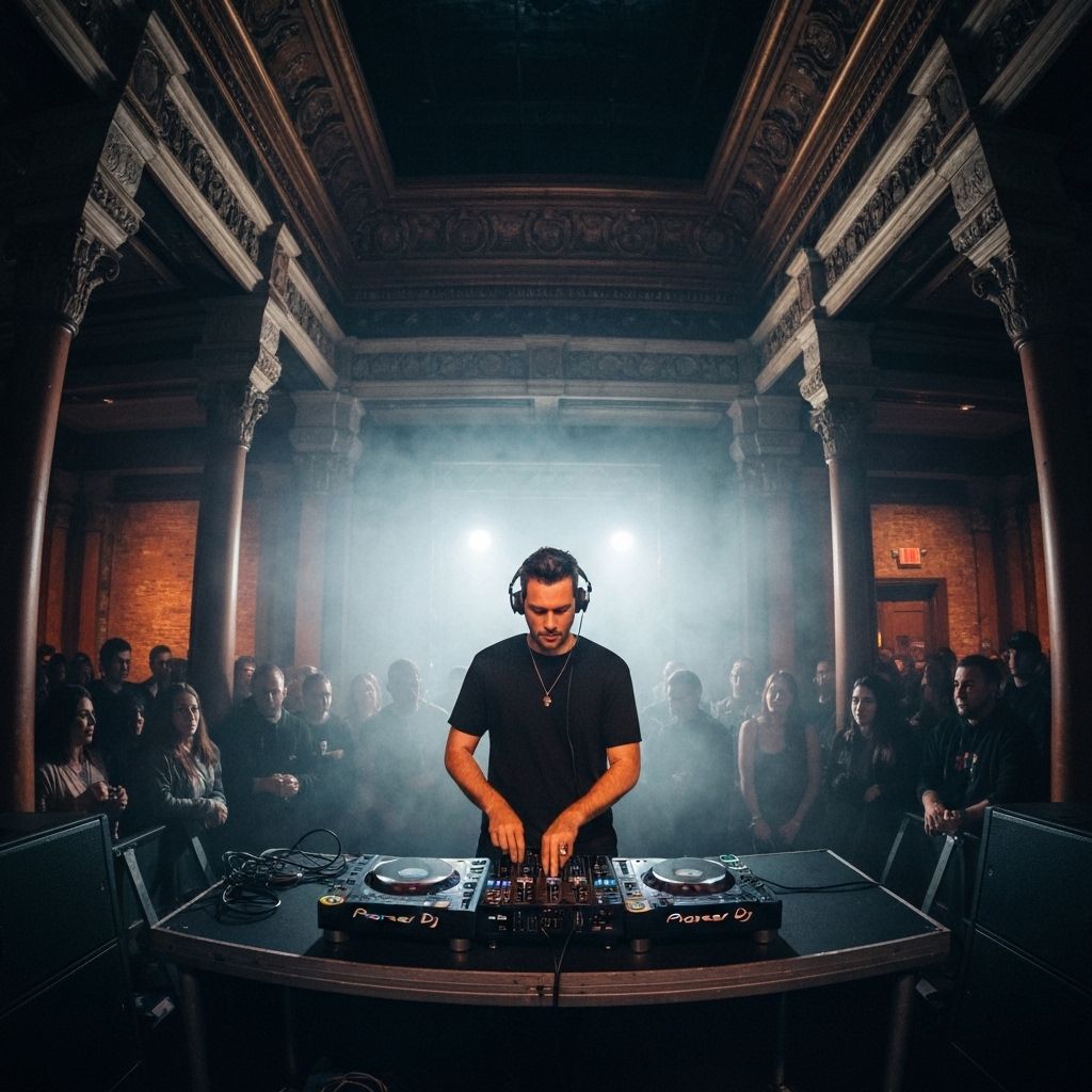 DJ ADRII actuando en Toledo: escena y club culture locales.